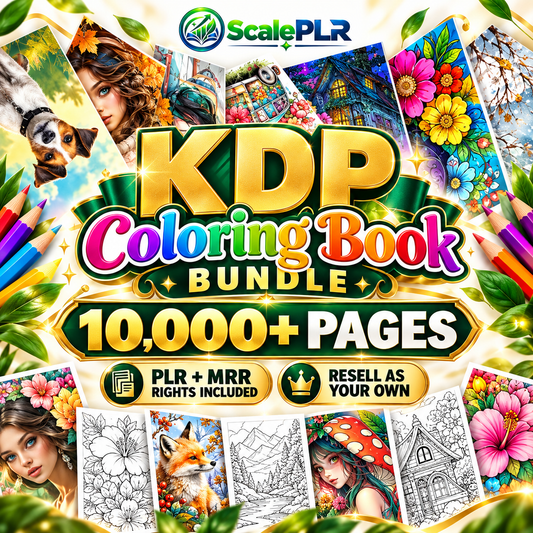 10,000+ Pages PLR Coloring Books | With Resell Rights!