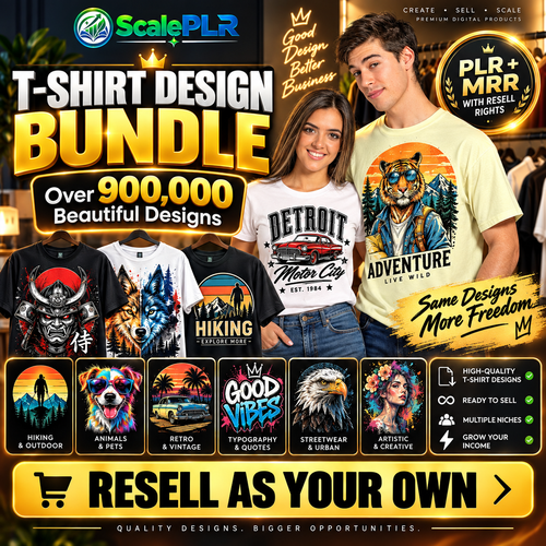 900,000 T-Shirt Designs (with Resell Rights!)
