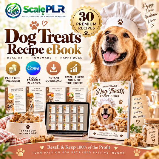 Dog Treats Recipe Nutrition with Resell Rights | Printable & Digital