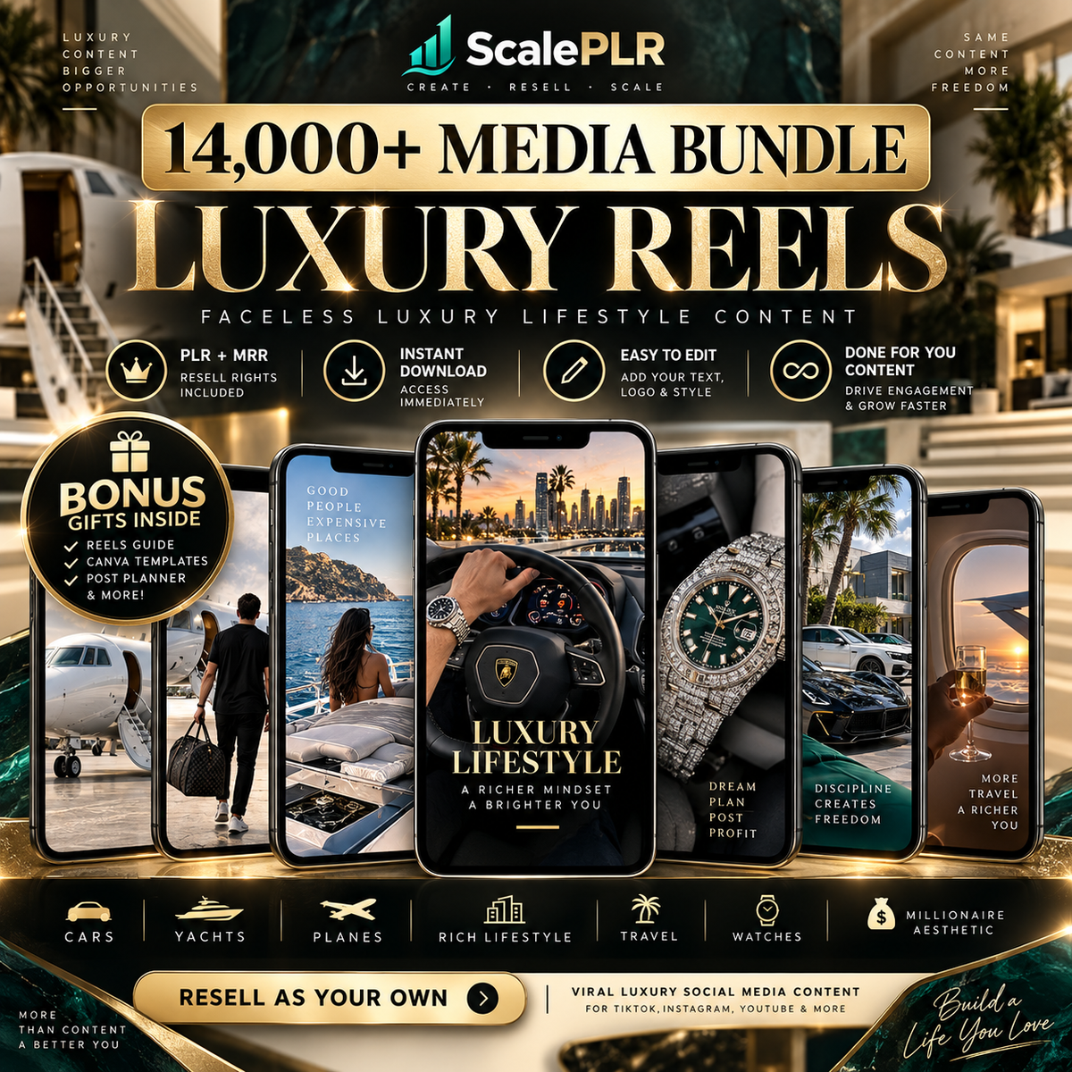 14,000+ Luxury Lifestyle Content (PLR/MRR)