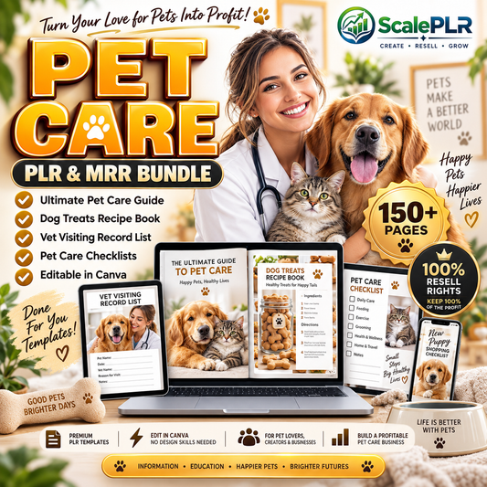 Pet & Animal Care Bundle with Resell Rights
