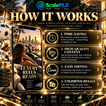 14,000+ Luxury Lifestyle Content (PLR/MRR)