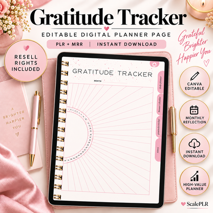 That Girl Digital & Printable Planner 2026 | Self-Care, Wellness & Productivity | Resell Rights