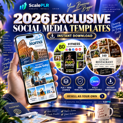 2250+ Editable Social Media Templates | Boost Engagement & Grow Your Brand for the Next 5+ Years