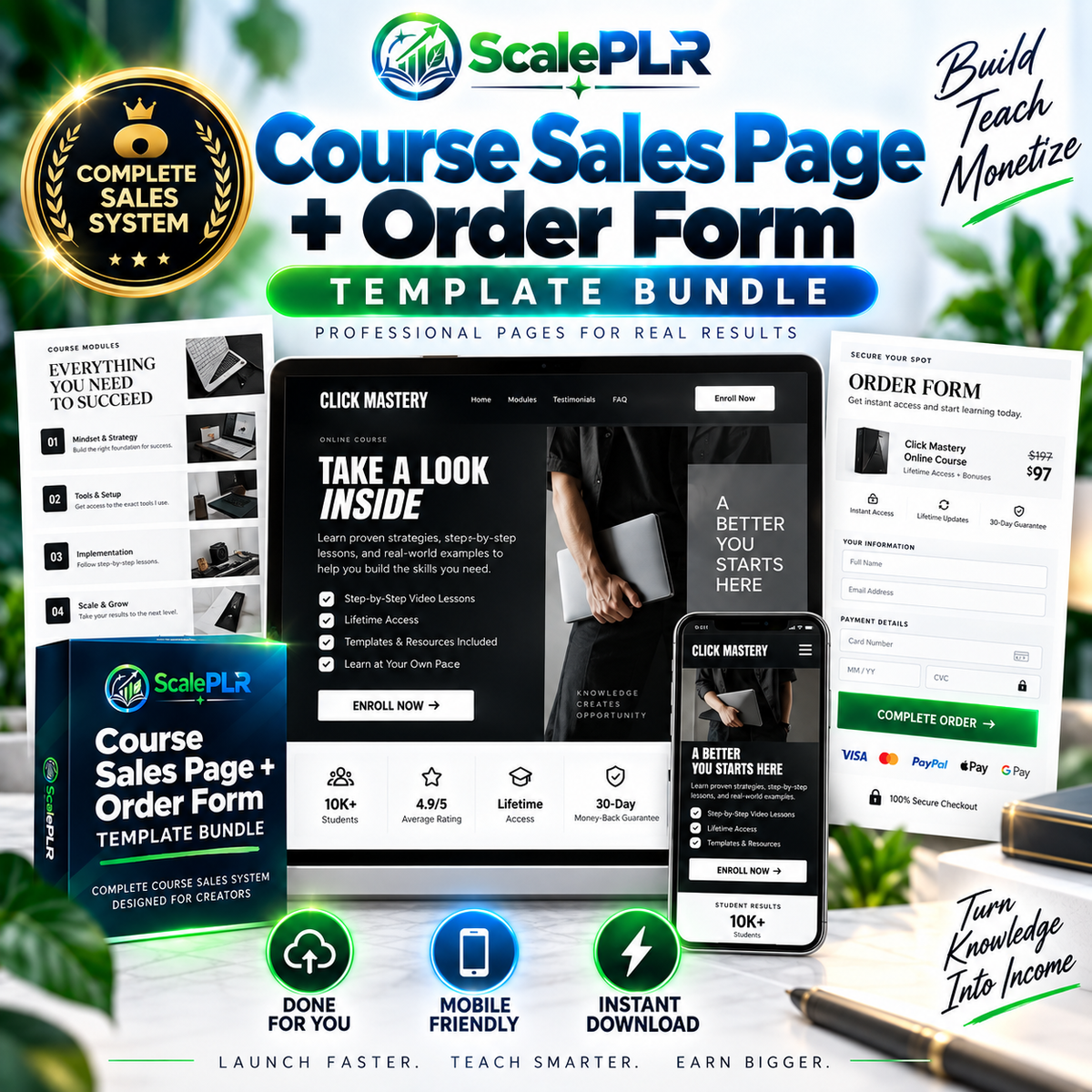 8 Premium One-Click Import Readymade Websites/Funnels