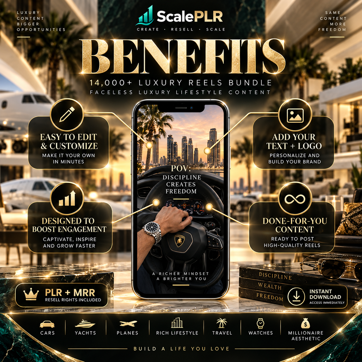 14,000+ Luxury Lifestyle Content (PLR/MRR)