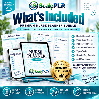 Student Nurse Planner Bundle with Resell Rights