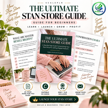 Ultimate Stan Store Guide | PLR + MRR Resell Rights | DFY Digital Product