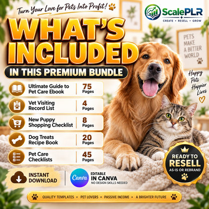 Pet & Animal Care Bundle with Resell Rights