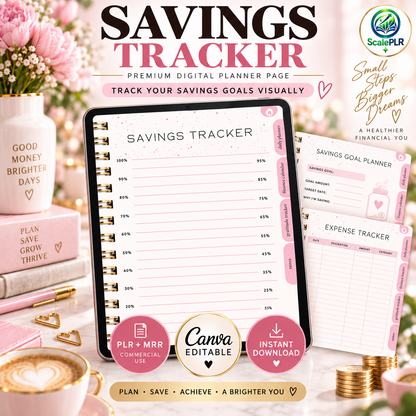 That Girl Digital & Printable Planner 2026 | Self-Care, Wellness & Productivity | Resell Rights