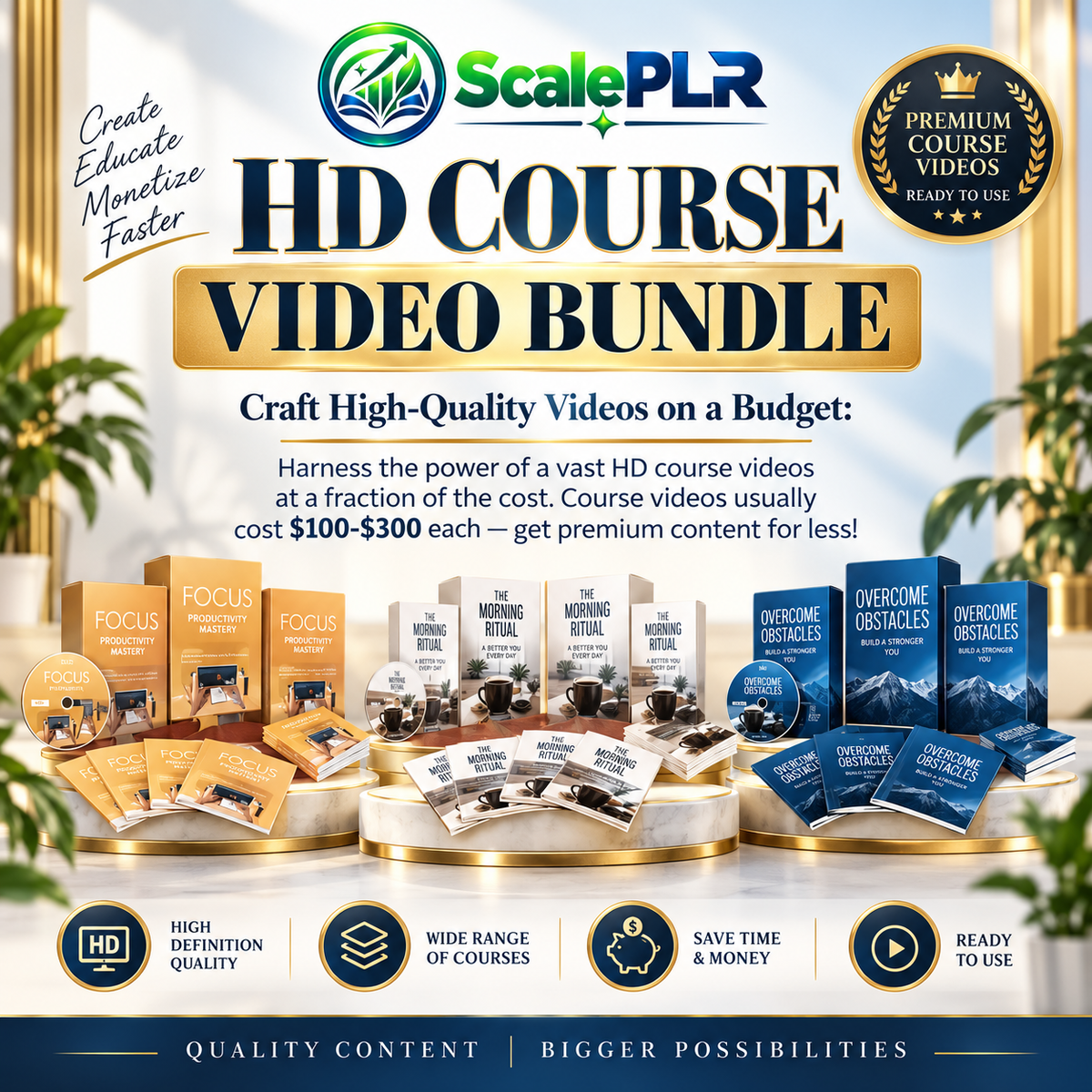 135 Video Courses with Resell Rights