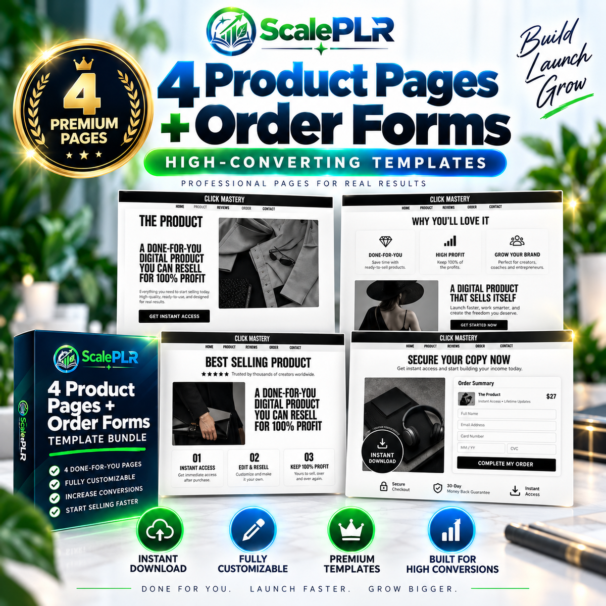 8 Premium One-Click Import Readymade Websites/Funnels