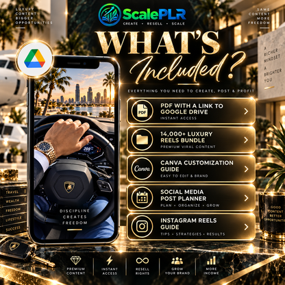 14,000+ Luxury Lifestyle Content (PLR/MRR)