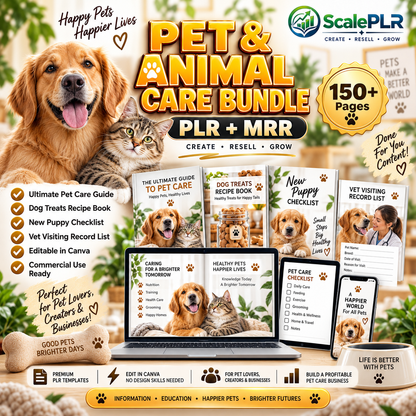 Pet & Animal Care Bundle with Resell Rights