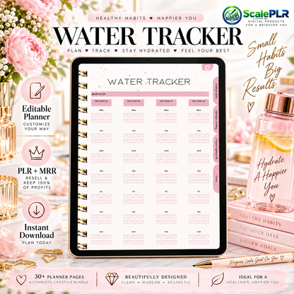 That Girl Digital & Printable Planner 2026 | Self-Care, Wellness & Productivity | Resell Rights