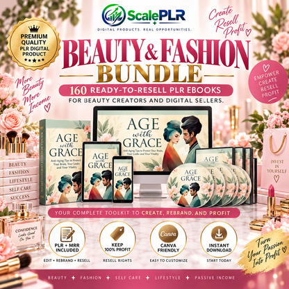 160 Beauty & Fashion PLR eBook Collection (PLR/MRR)