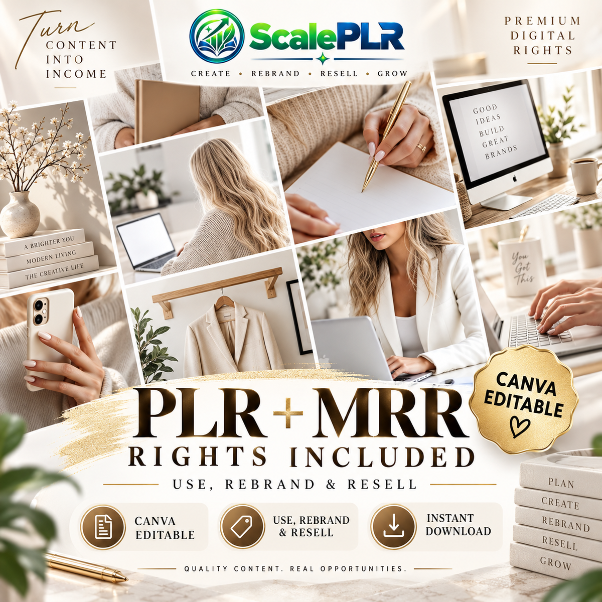 175+ Boho Lifestyle & Girl Boss| PLR & MRR Rights