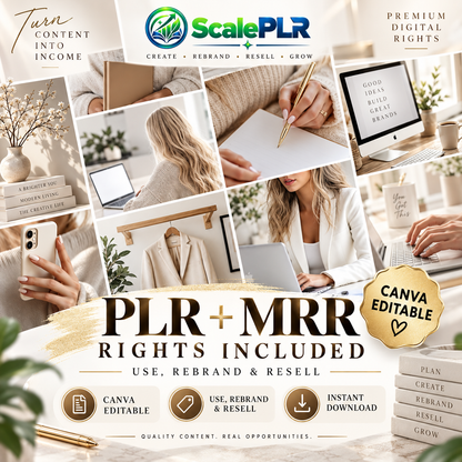 175+ Boho Lifestyle & Girl Boss| PLR & MRR Rights