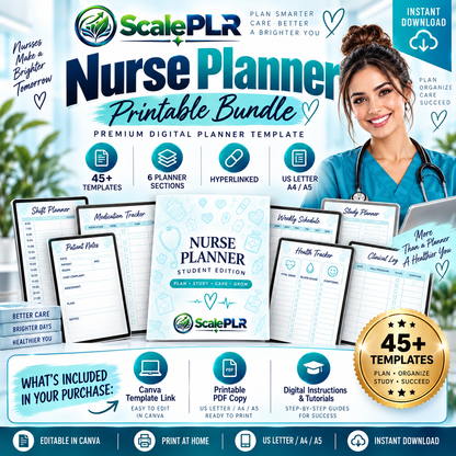 Student Nurse Planner Bundle with Resell Rights