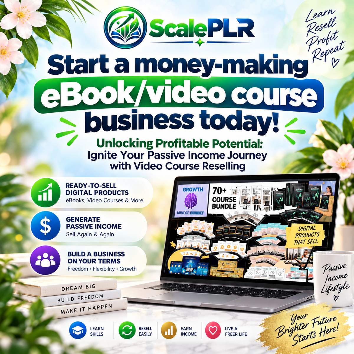 135 Video Courses with Resell Rights