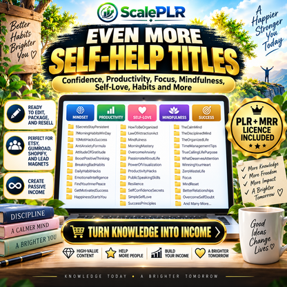 570+ Self-Help PLR eBooks with Resell Rights