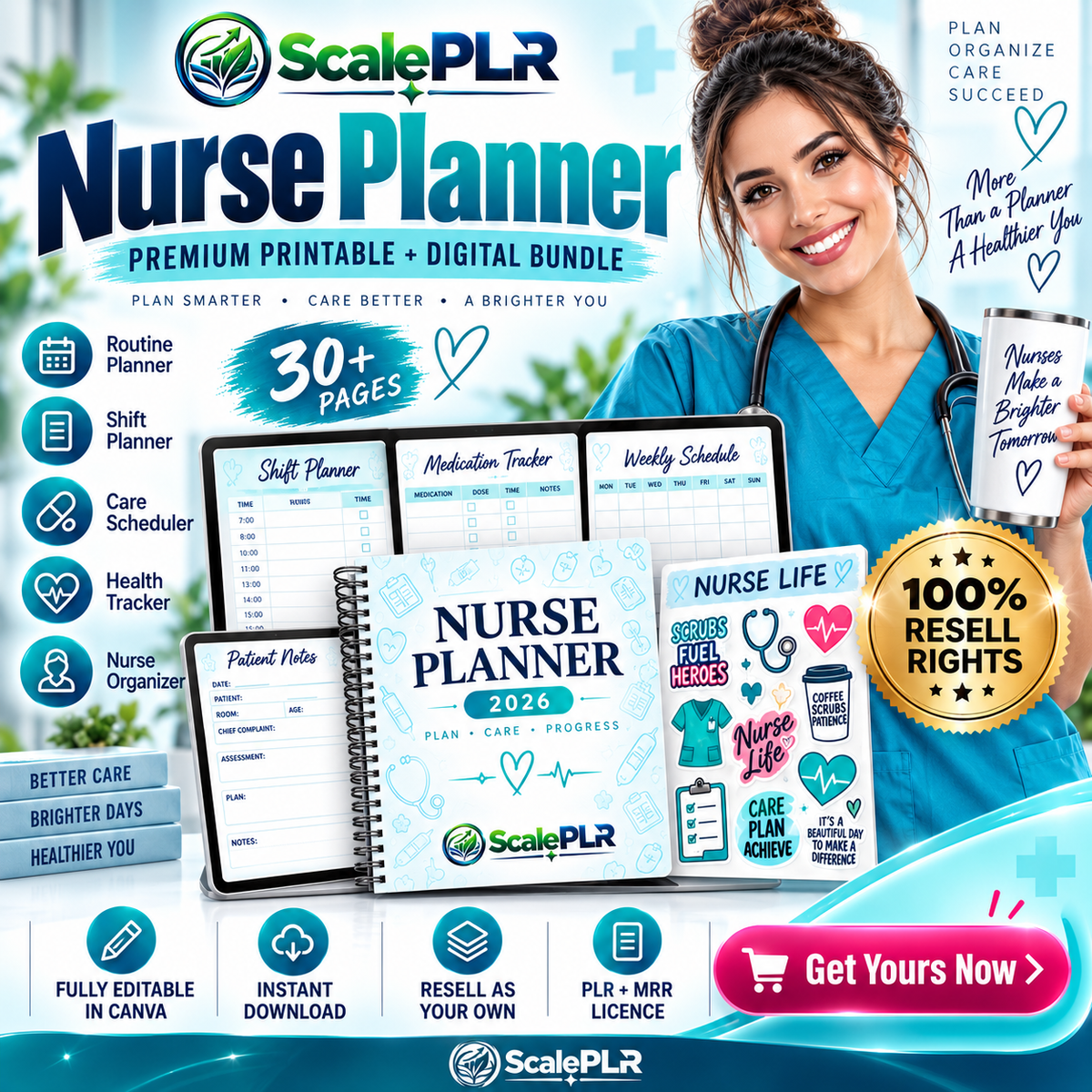 Student Nurse Planner Bundle with Resell Rights