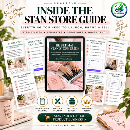 Ultimate Stan Store Guide | PLR + MRR Resell Rights | DFY Digital Product