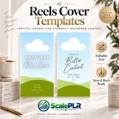 Luxury Instagram Canva Template Kit | Canva Editable | PLR + Resell Rights