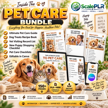 Pet & Animal Care Bundle with Resell Rights