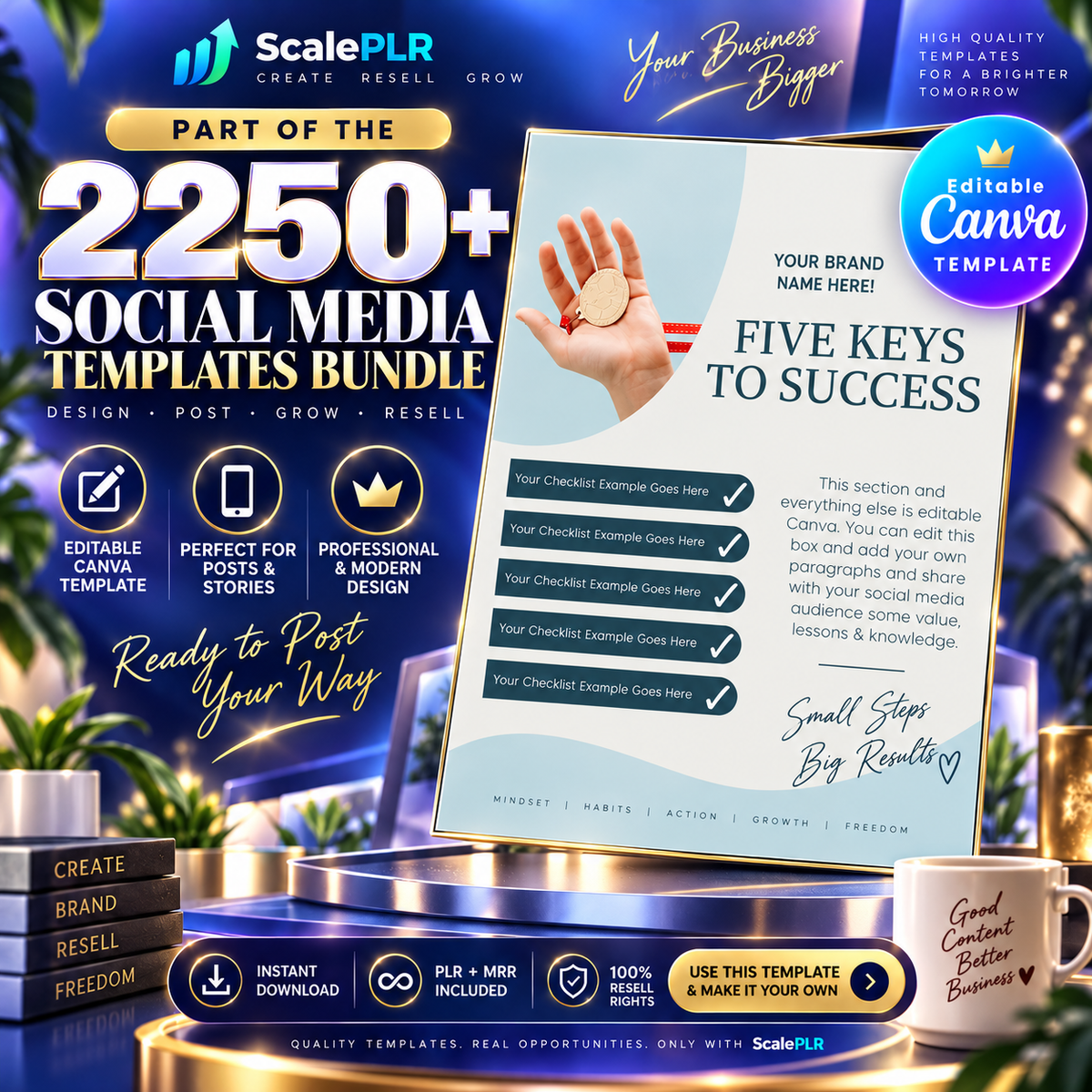 2250+ Editable Social Media Templates | Boost Engagement & Grow Your Brand for the Next 5+ Years