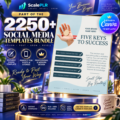 2250+ Editable Social Media Templates | Boost Engagement & Grow Your Brand for the Next 5+ Years