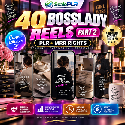 340 Faceless Reels Bundle | Canva-Editable Instagram & TikTok Videos | PLR + MRR