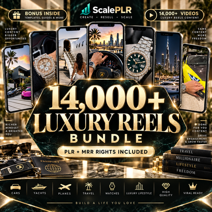 14,000+ Luxury Lifestyle Content (PLR/MRR)